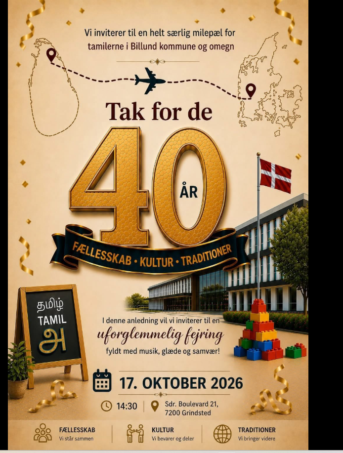 Plakat for Tak for de 40 år